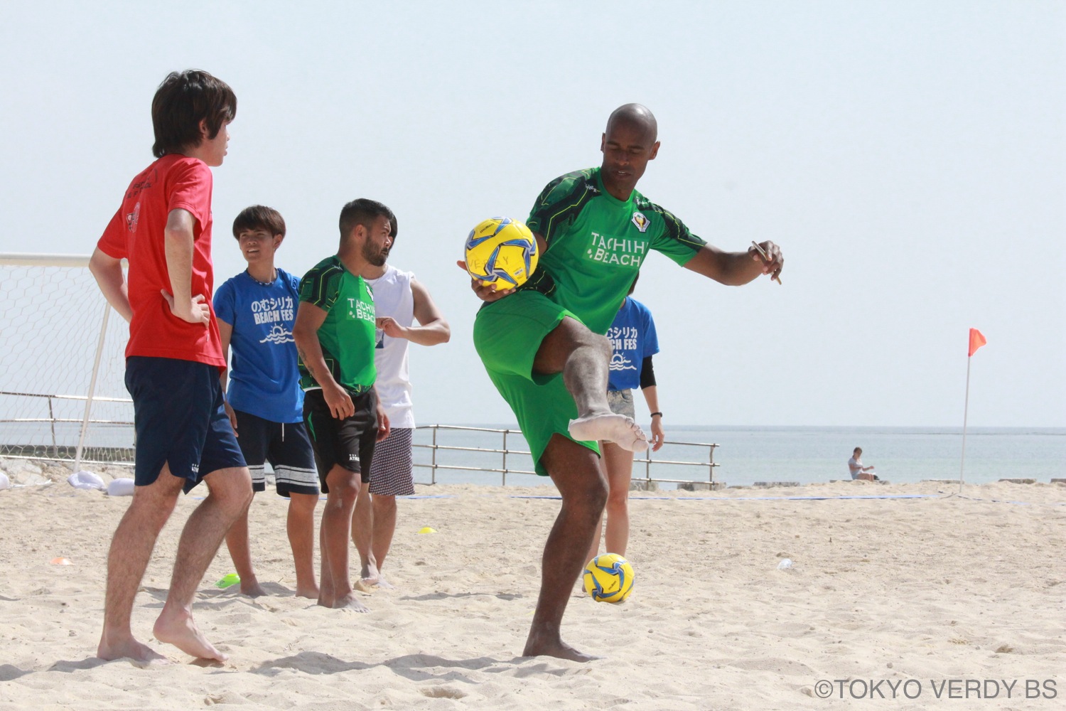 スーパースポーツゼビオ Presents ビーチサッカークリニック開催 Tokyo Verdy Beachsoccer